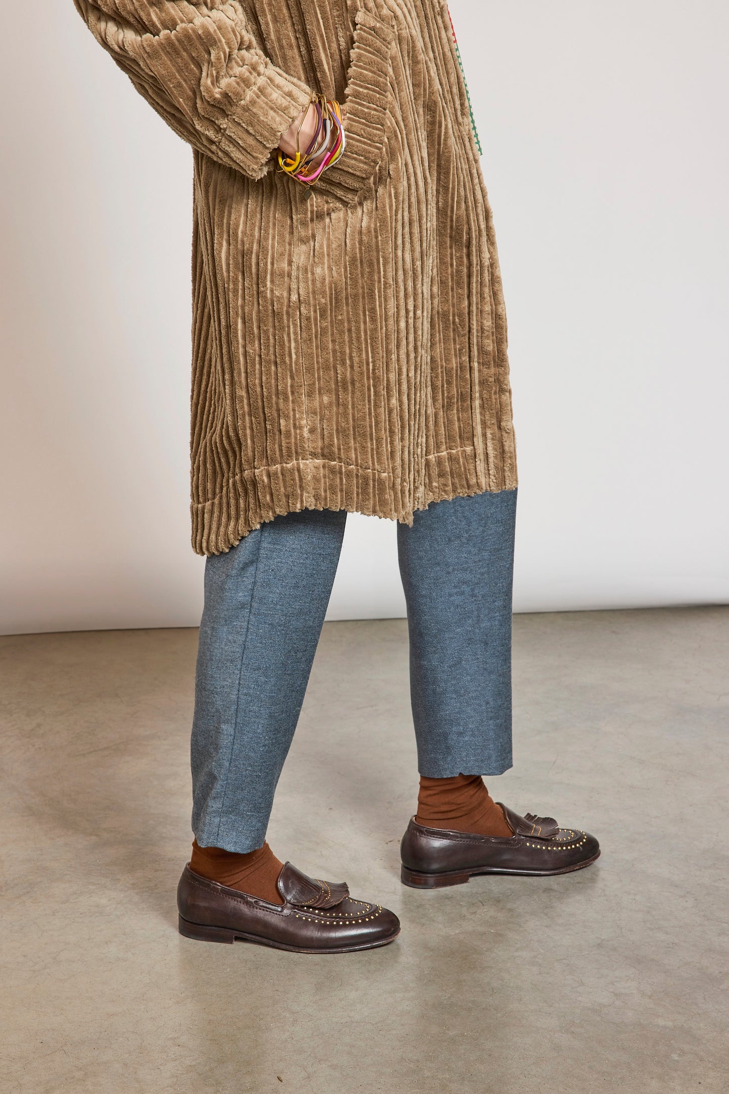 MAXI CORDUROY OVERSHIRT SAND