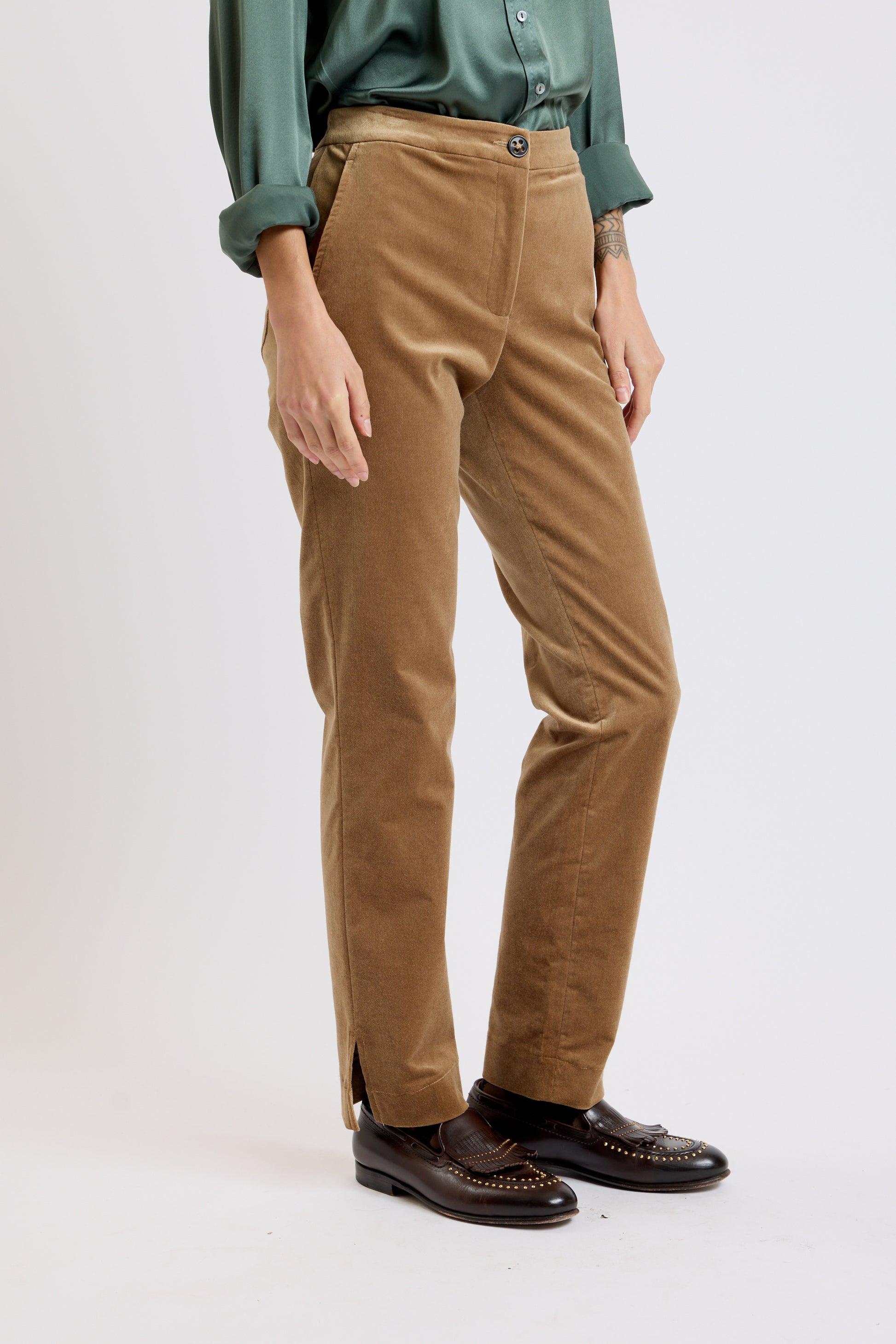 H&m Loose Fit Pants Men H&m Brown Corduroy Pants Loose Fit