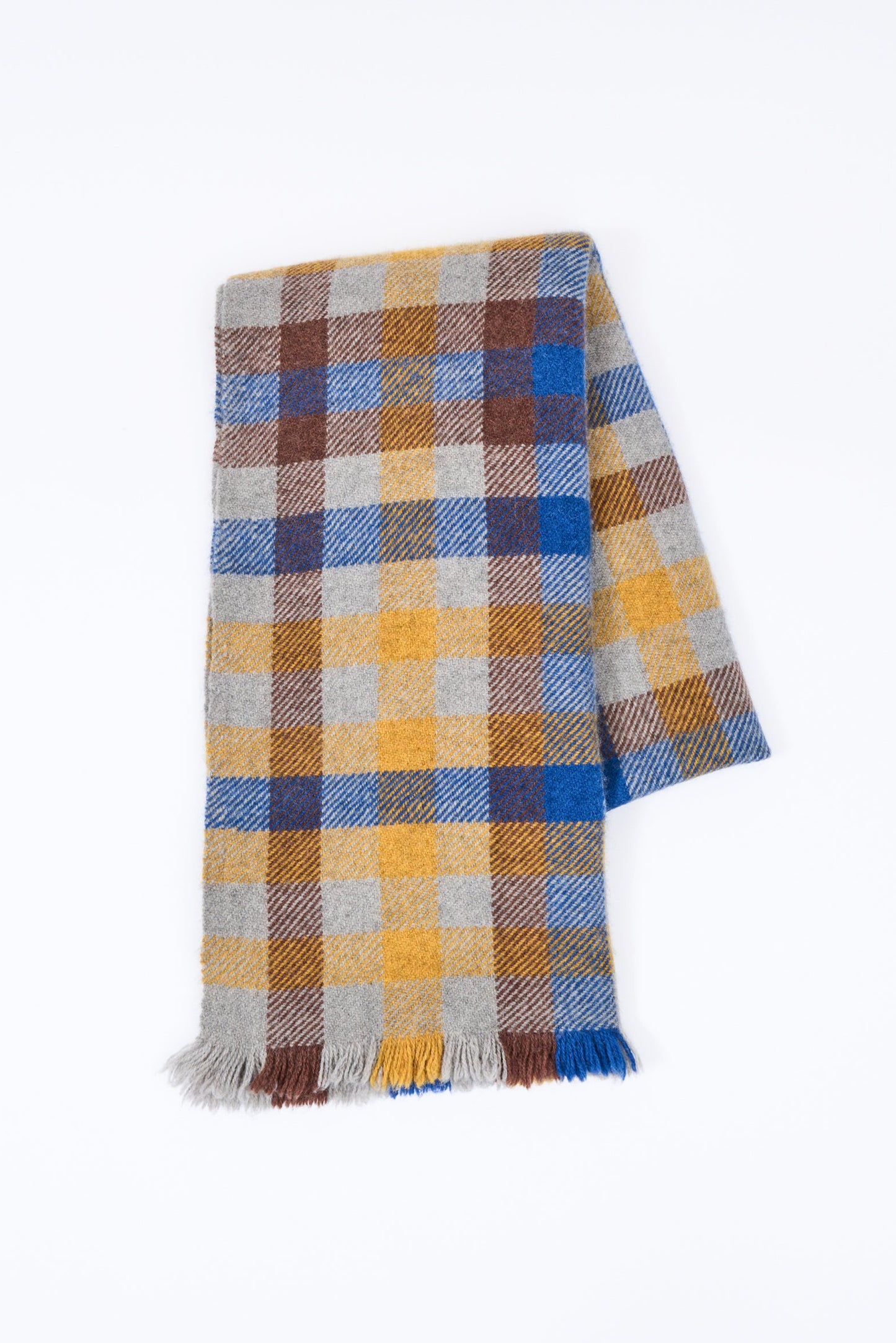 ÉCHARPE YACK CARREAUX JAUNE