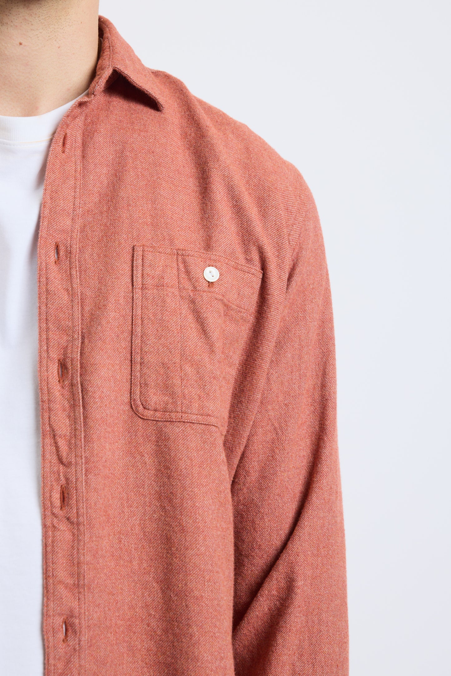 CHEMISE POCHES PILOU ORANGE