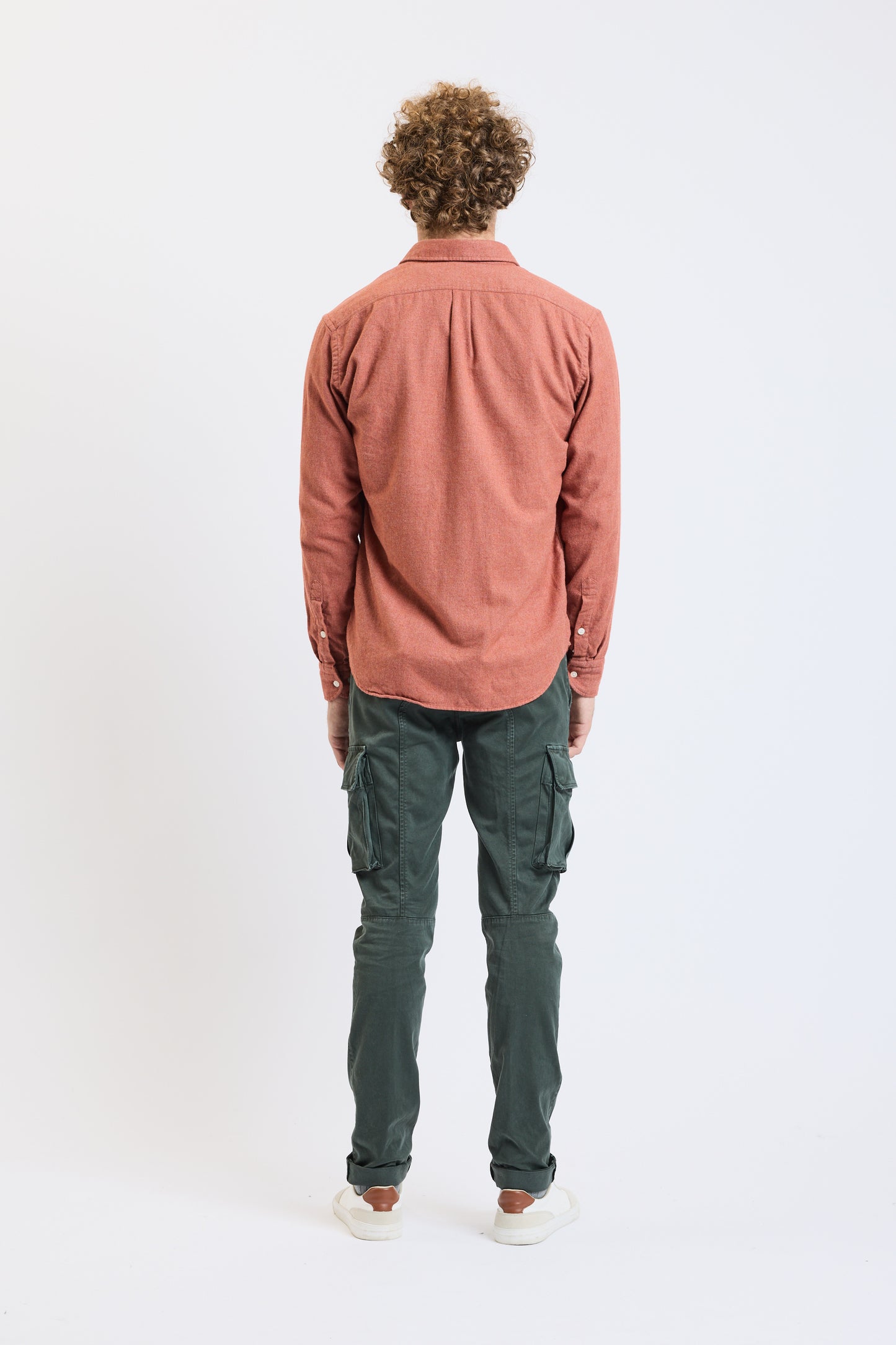 CHEMISE POCHES PILOU ORANGE