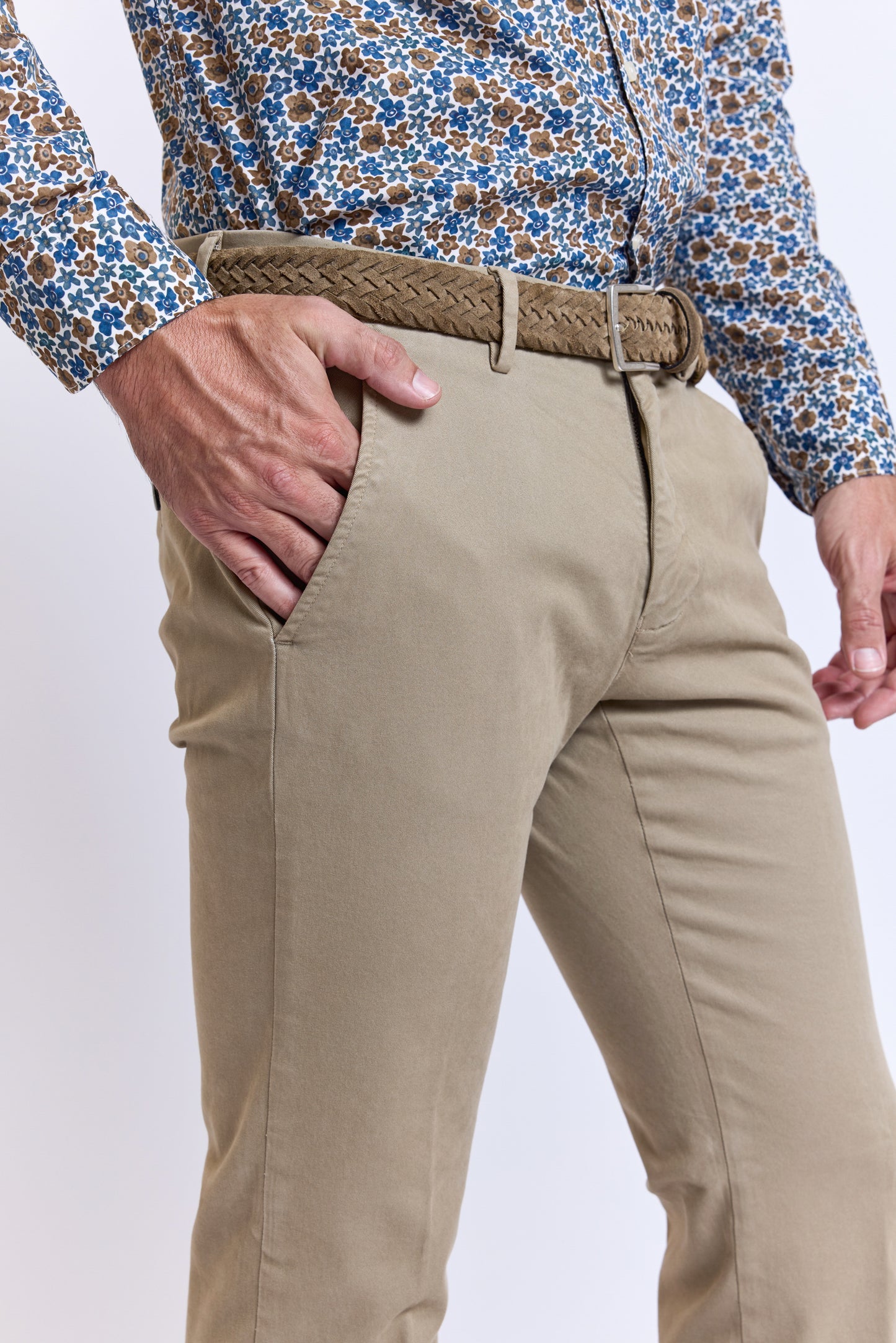 PANTALON GABARDINE MODAL BEIGE
