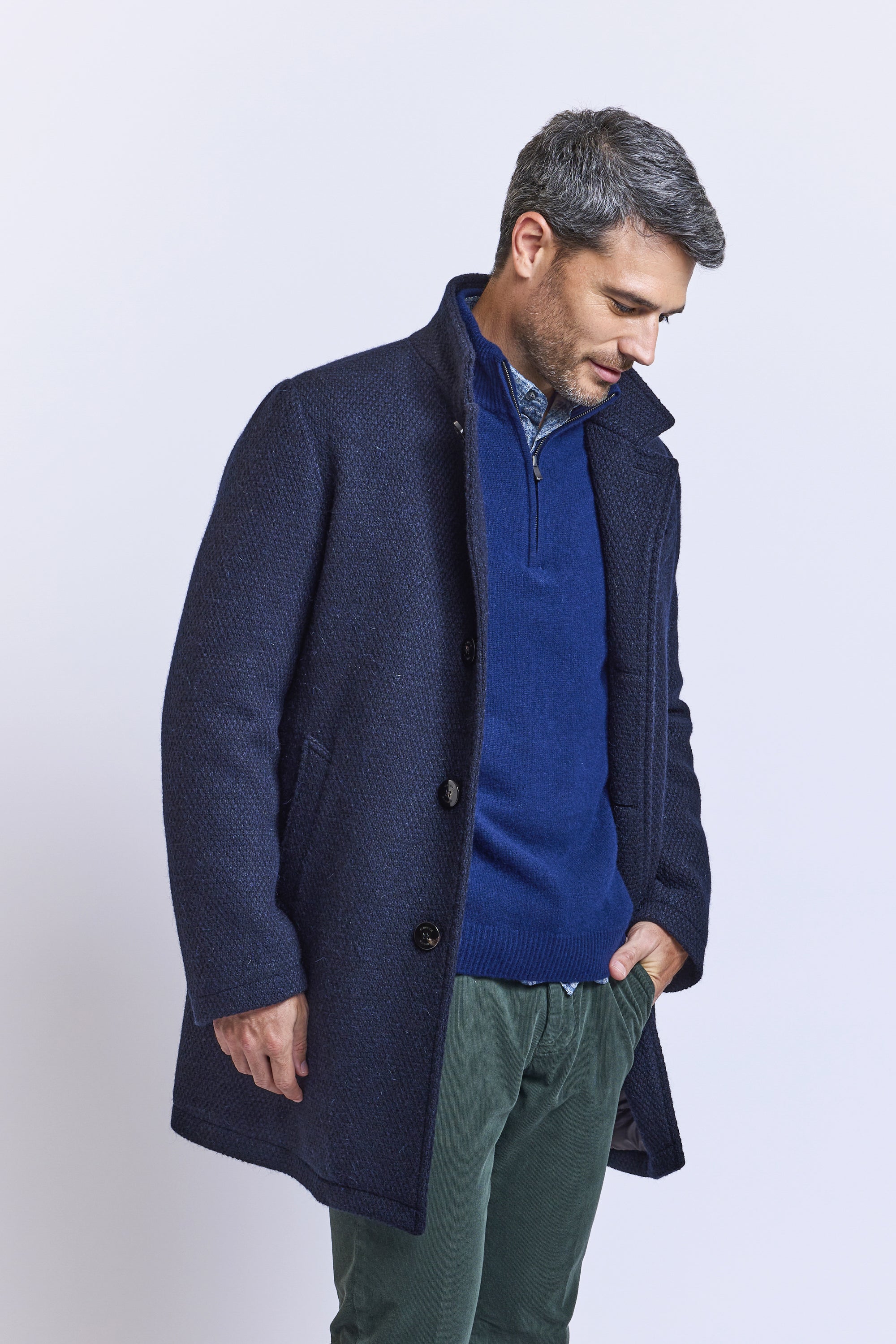 Victoire coat navy top