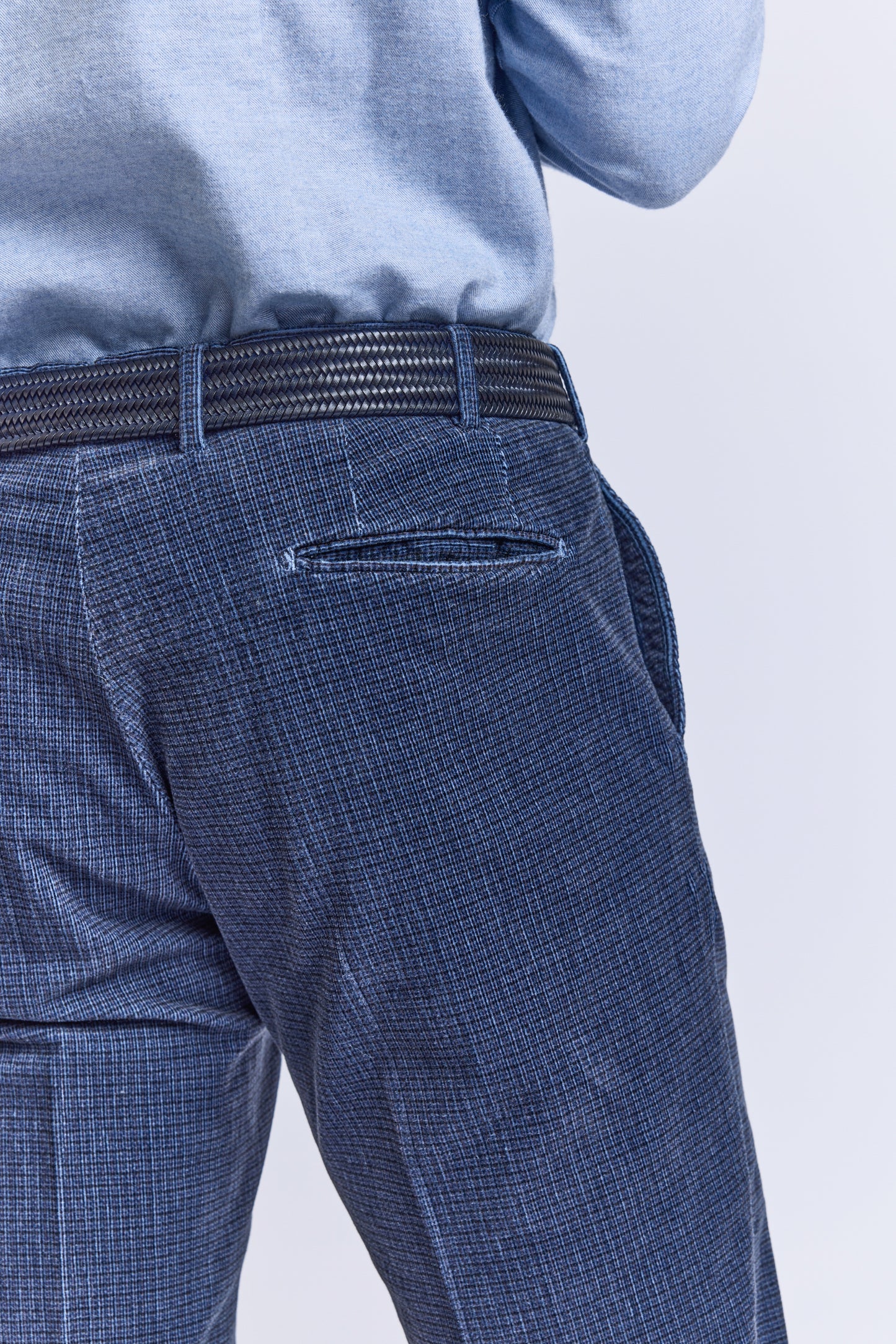 PANTALON VELOURS MARINE