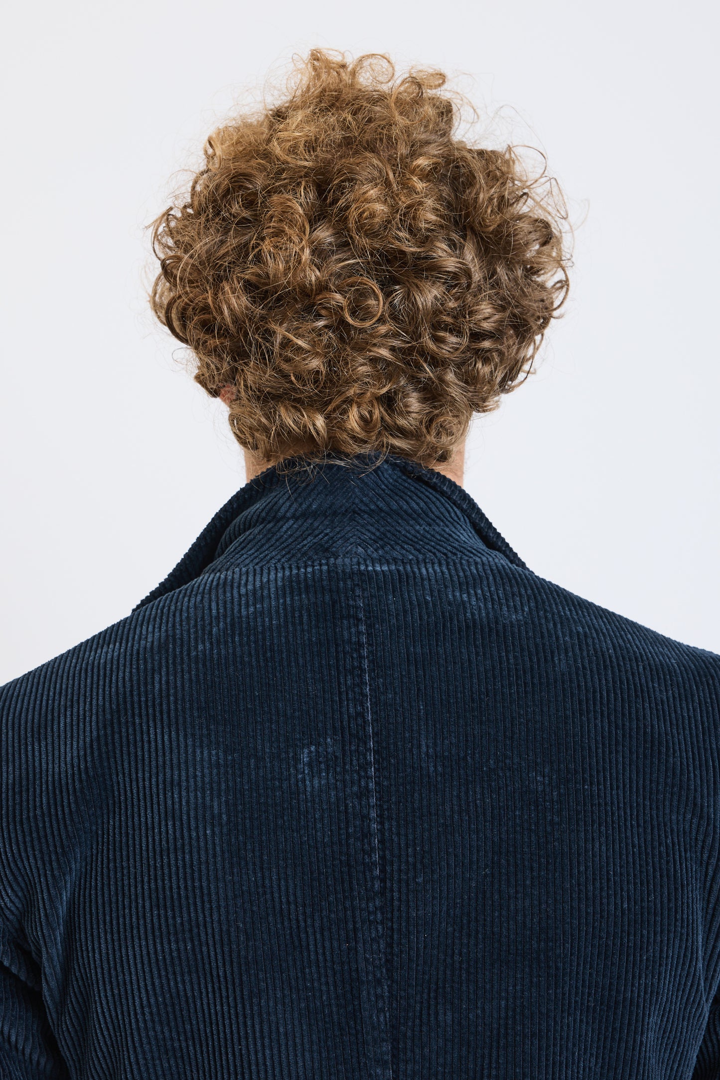 VESTE VELOURS GROSSES CÔTES MARINE