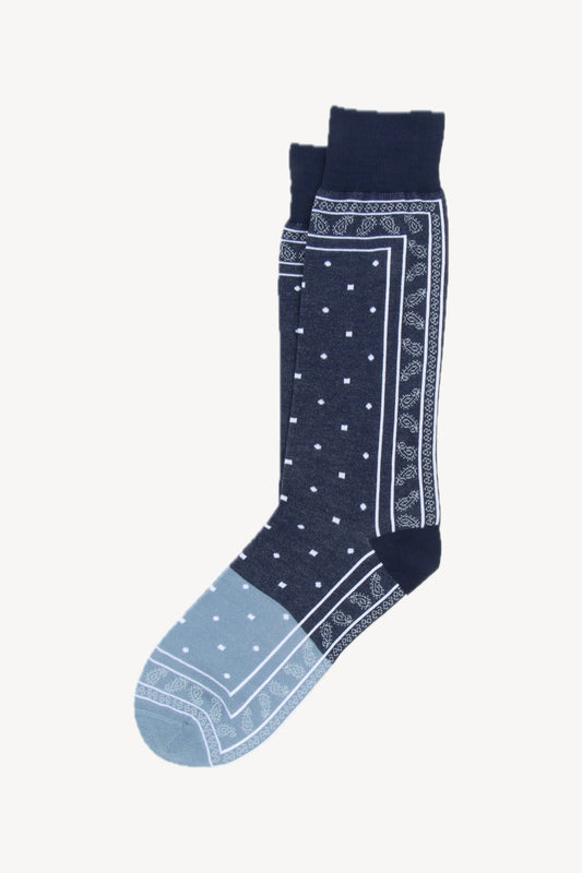 CHAUSSETTES BANDANA GRISES