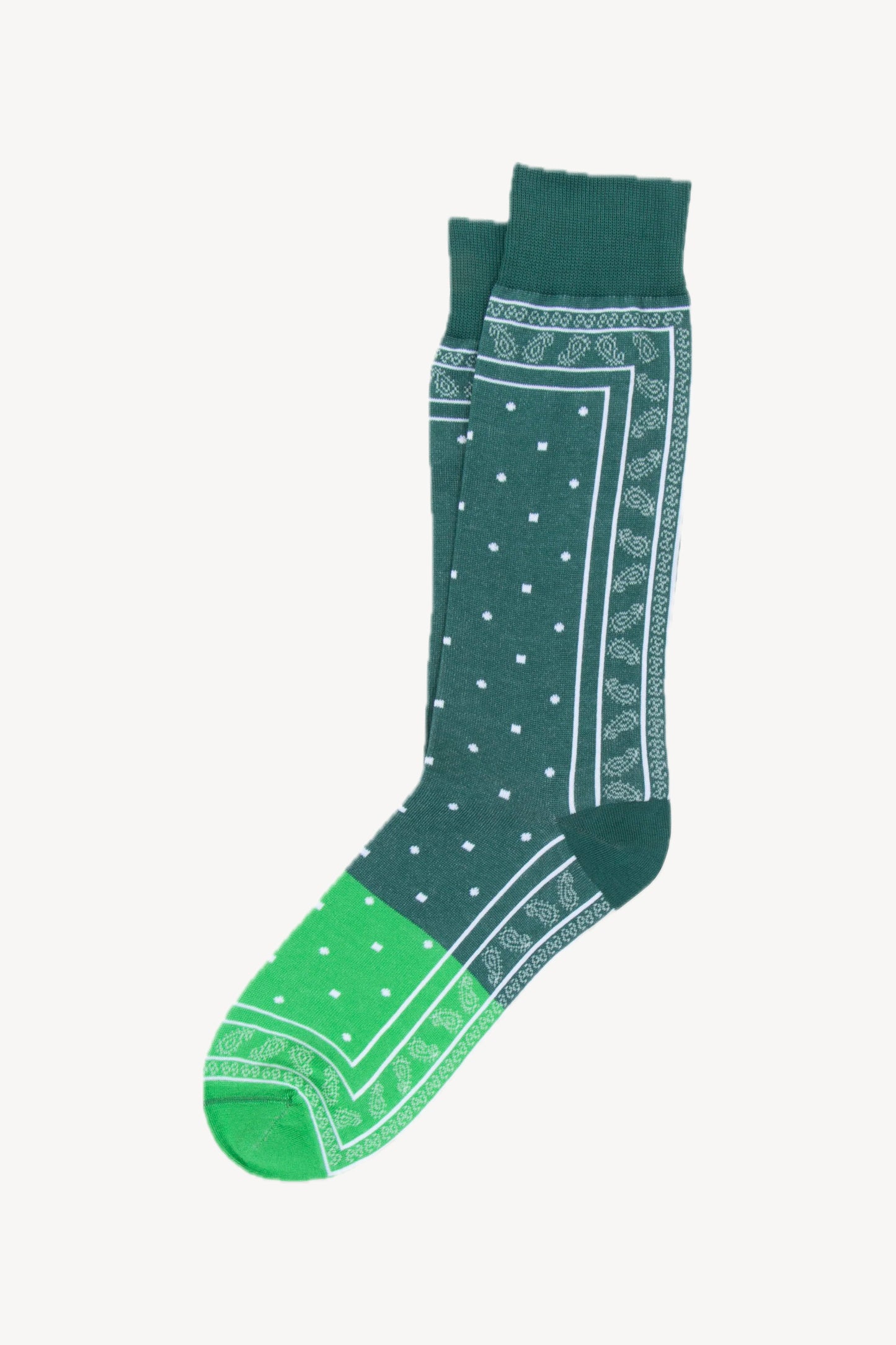 BANDANA SOCKS GREEN