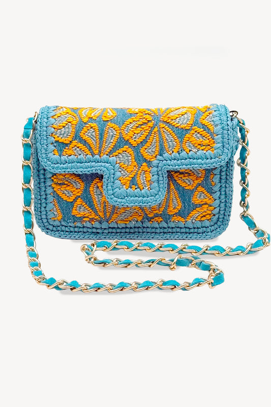 SAC FLEURS MOYEN JAUNE