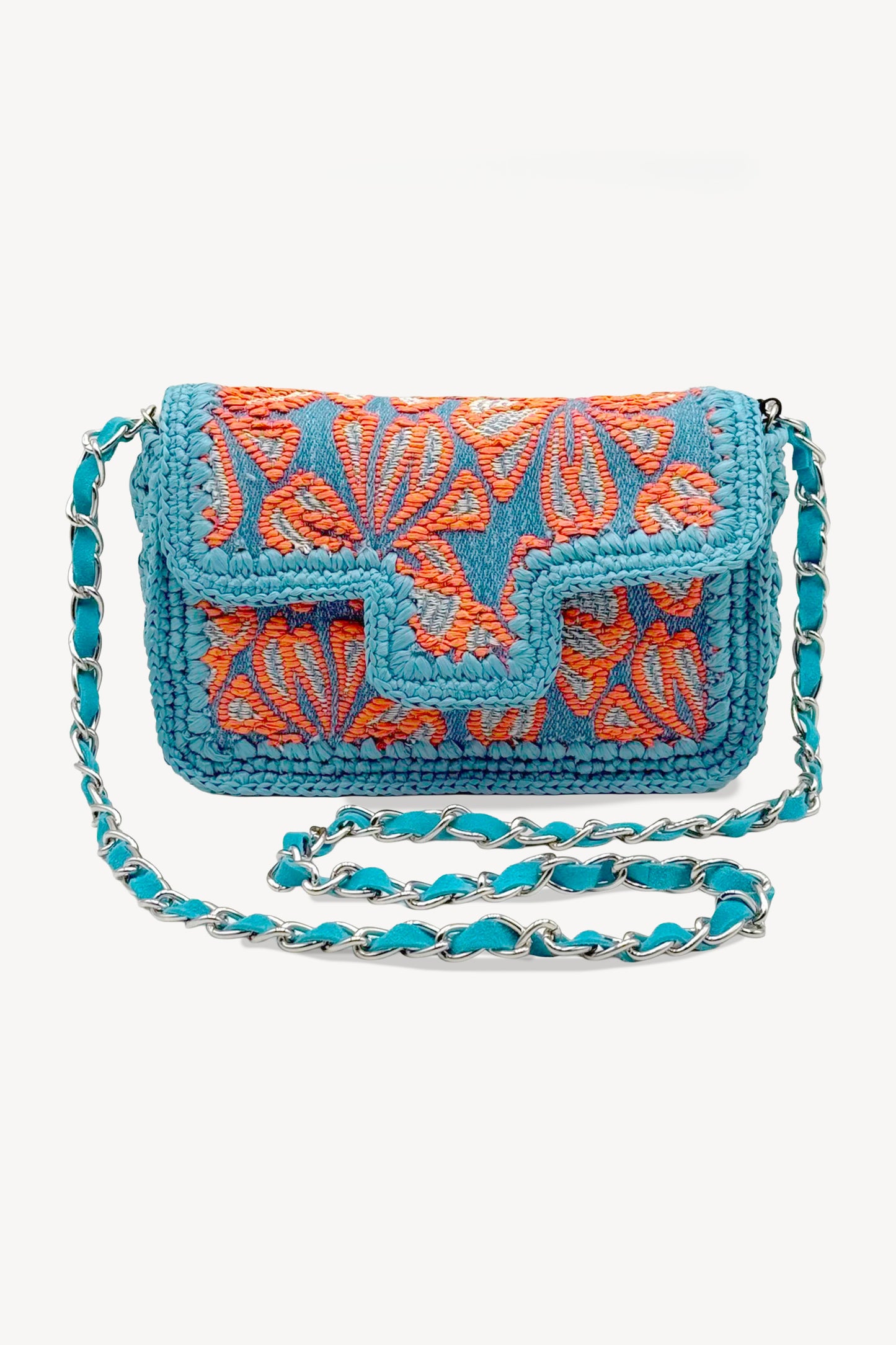SAC FLEURS MOYEN CORAIL