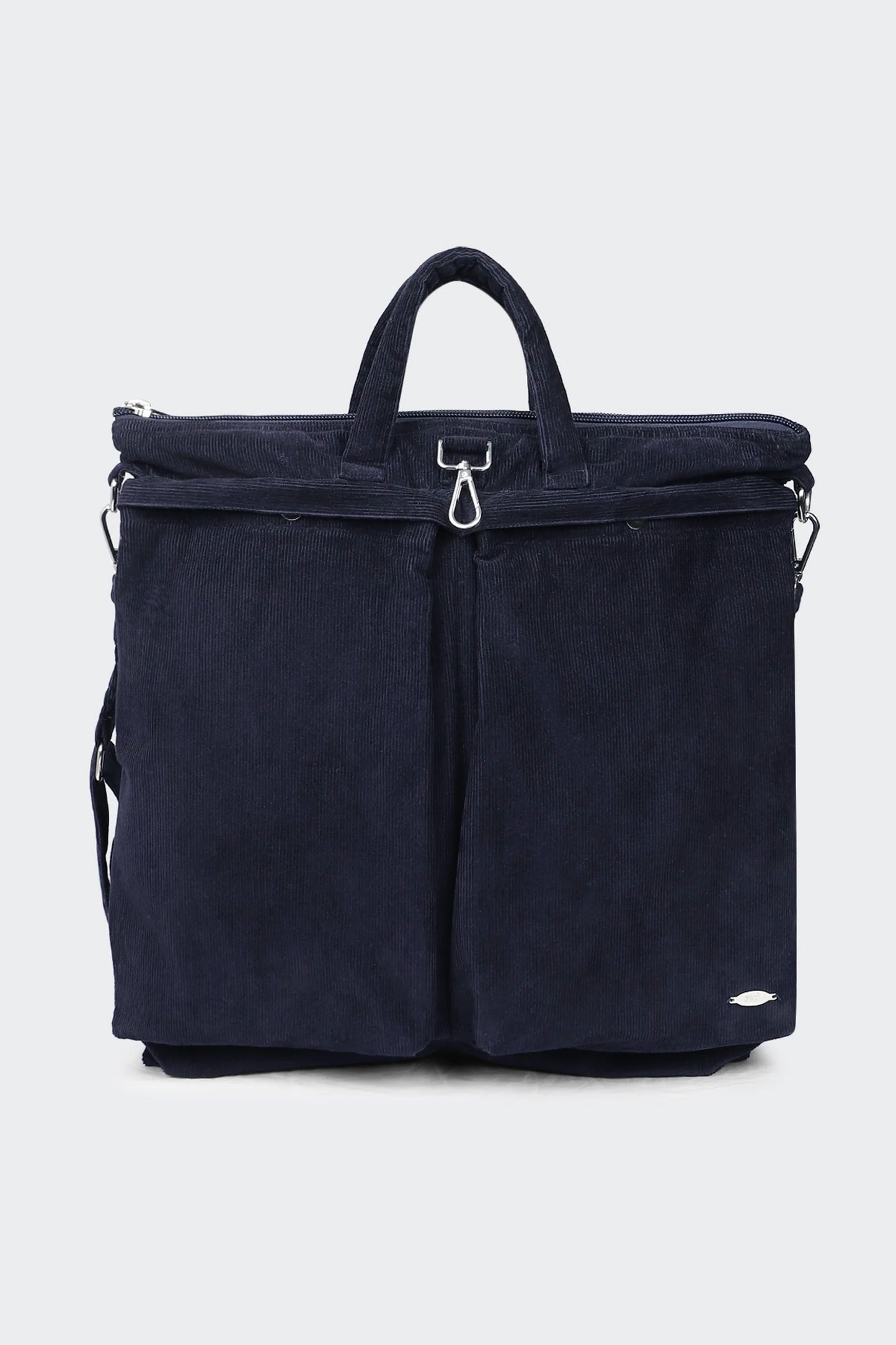 VELVET SHOPPING BAG MARINE