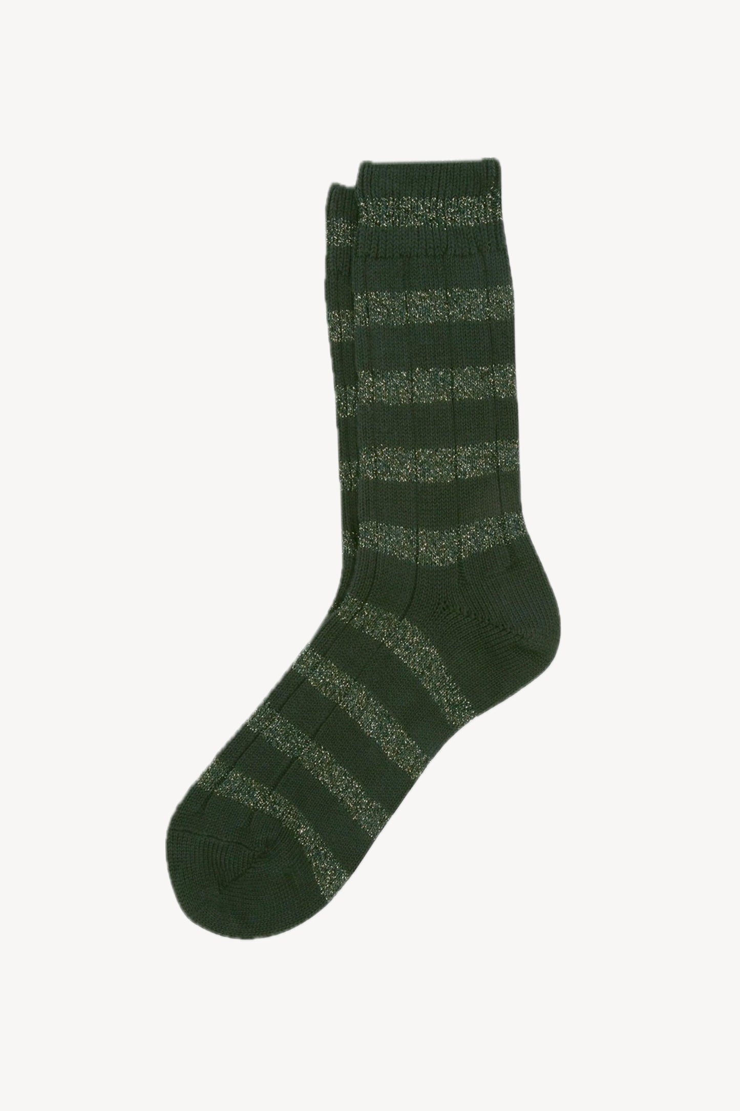LUREX STRIPED SOCKS FOREST