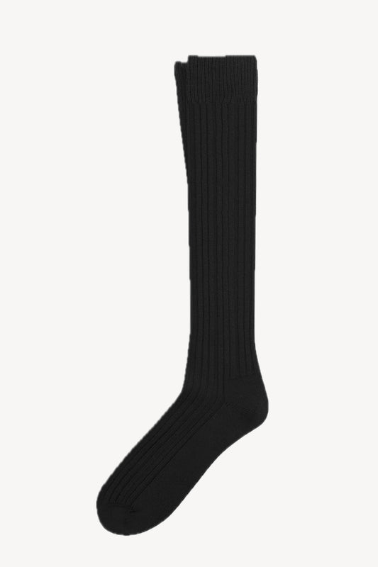 CHAUSSETTES LONGUES LAINE NOIR