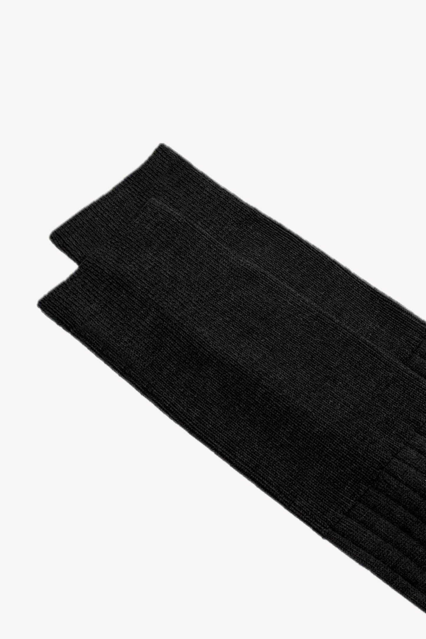 LONG WOOL AOCKS BLACK