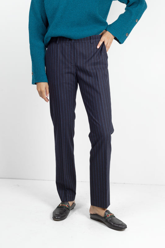 TENNIS STRIPED TROUSERS navy