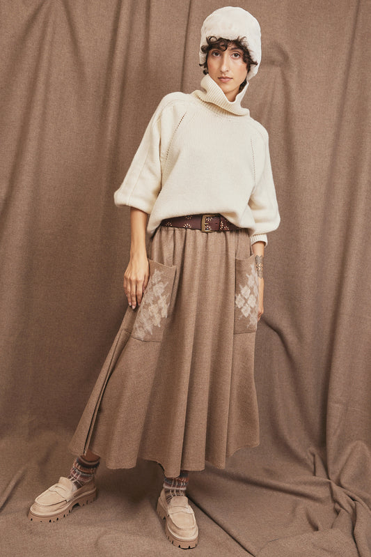 WOOL AND CASHMERE SKIRT