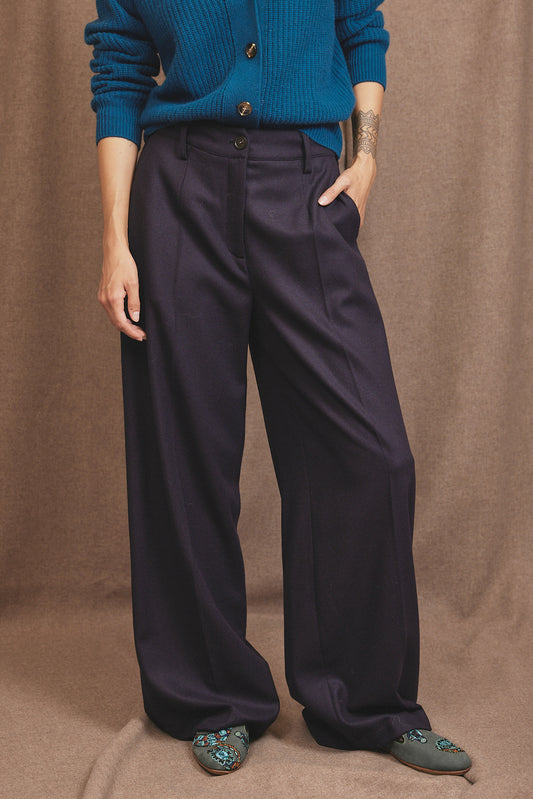 LARGE WOOL AND CASHMERE PANTS