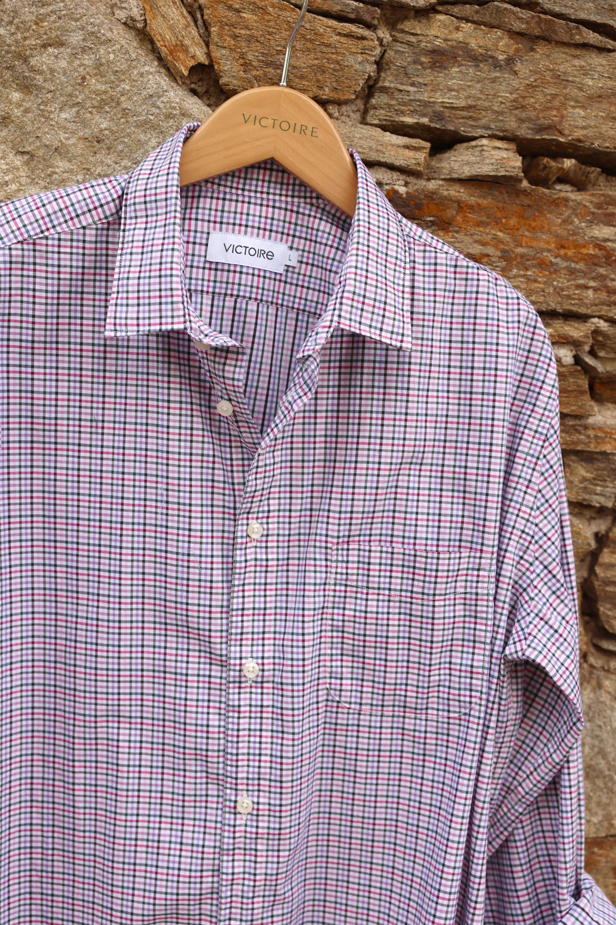 CHEMISE DROITE CARREAUX