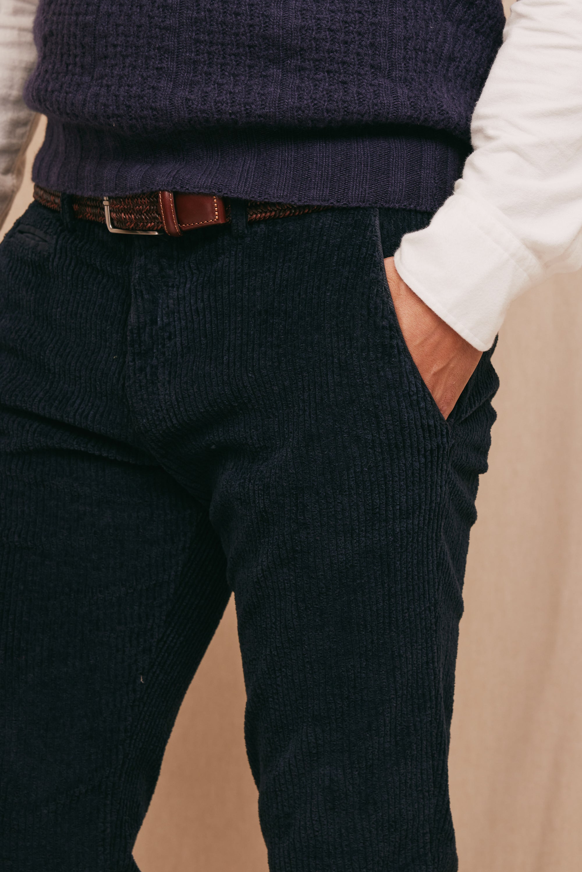 Pantalon velours online milleraies femme