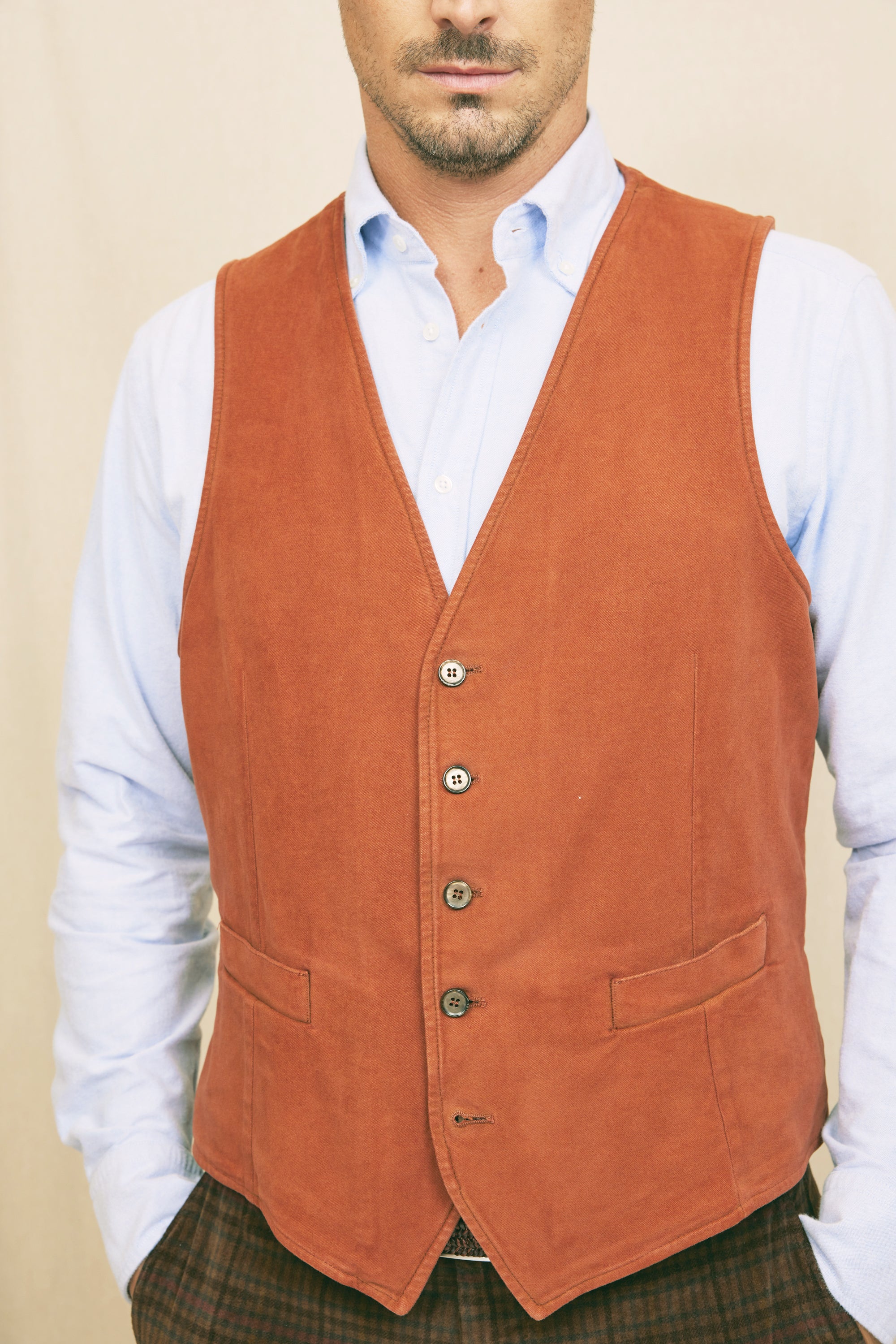 Gilet brique online