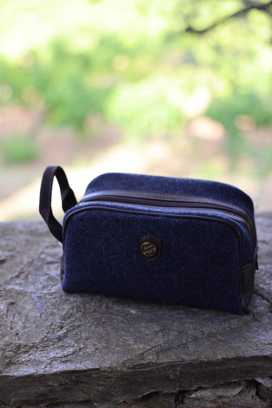 FLANNEL TOILETRY BAG JEANS