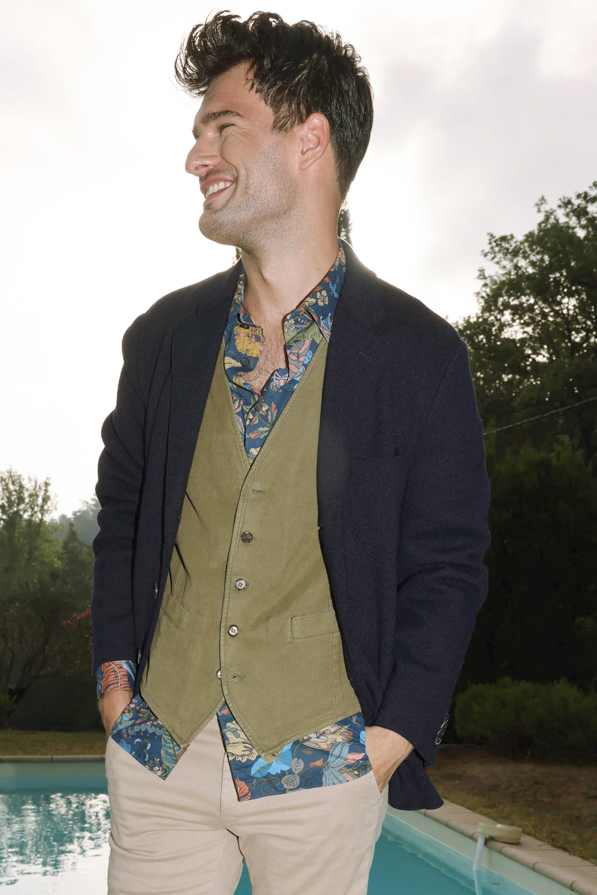 Veste laine bouillie cheap