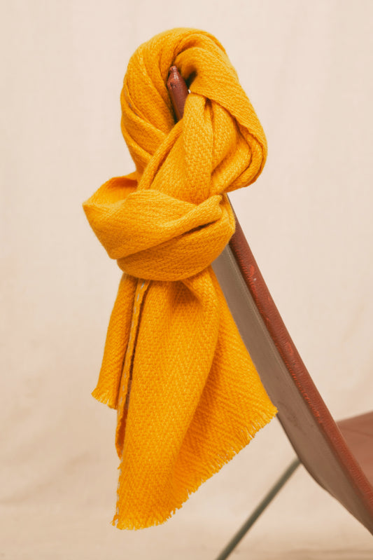 CASHMERE SCARF YELLOW